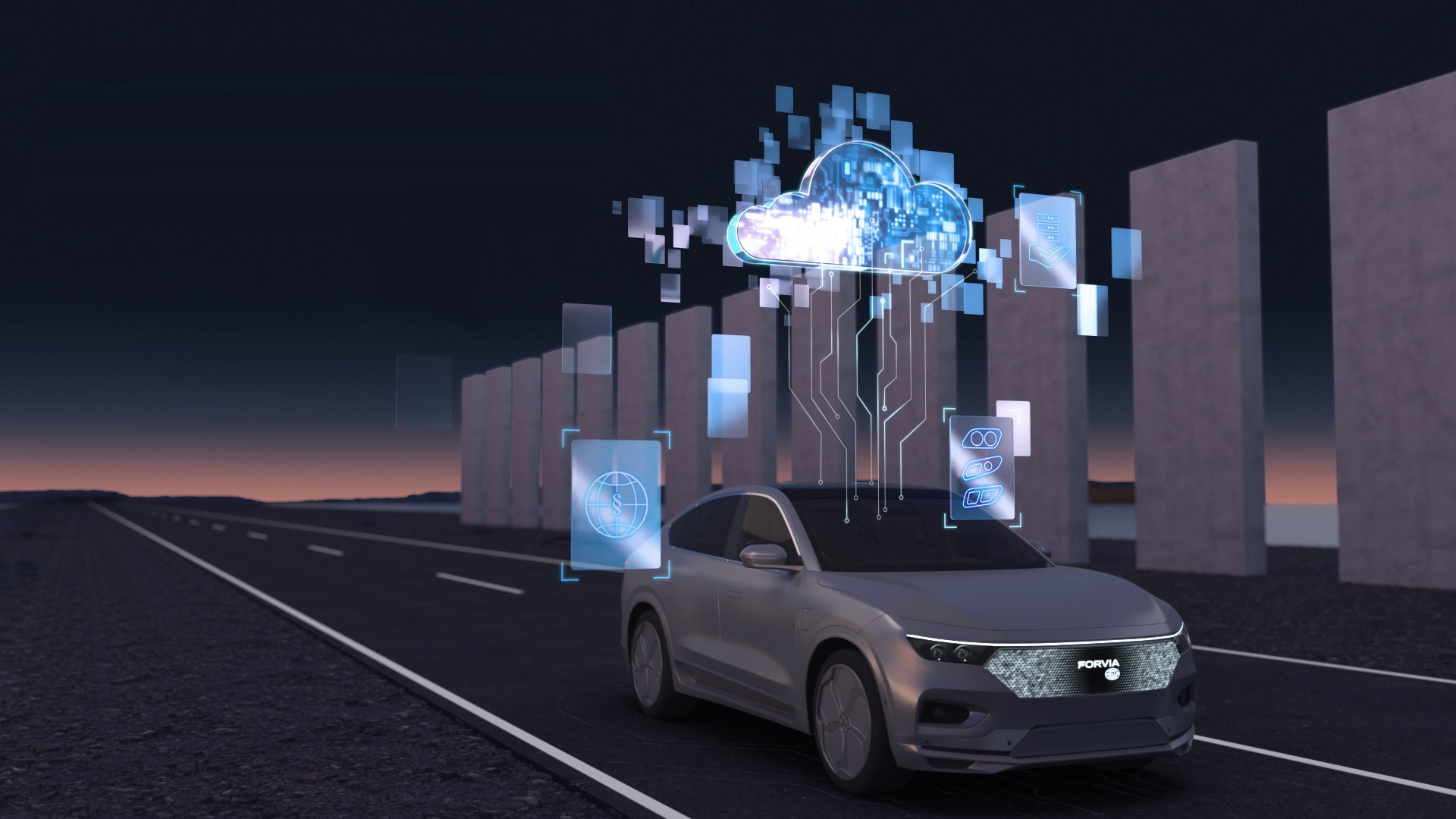 Scenic mountain landscape